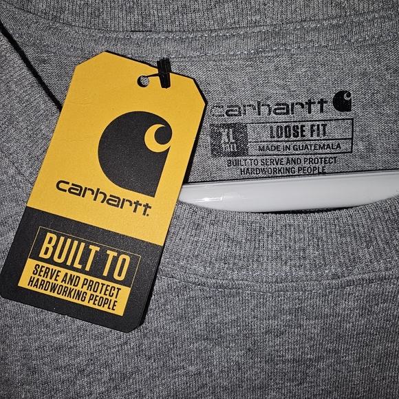 Carhartt Men's Gray XL Loose T-Shirt - Picture 3 of 6